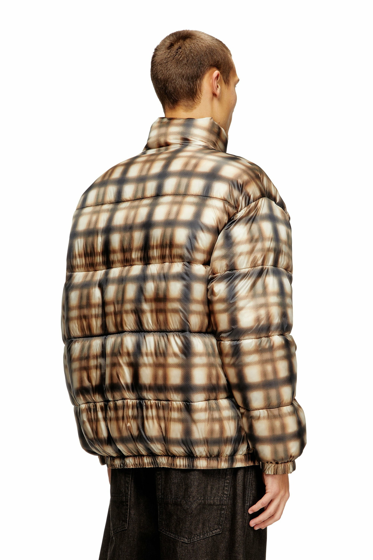 Diesel Reversible padded bomber jacket - Jackets Mens in Multicolor