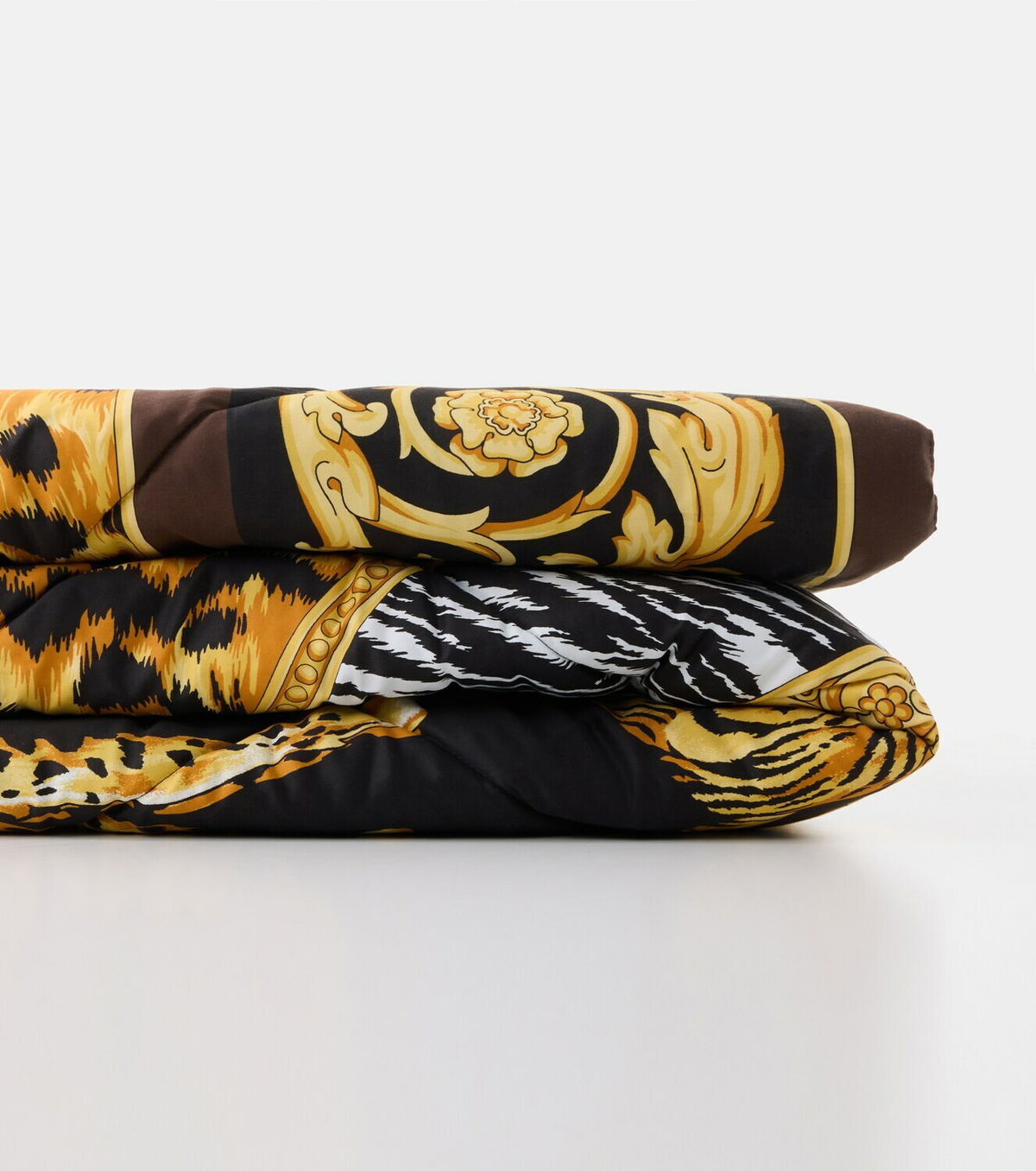 Versace Home Wild Cats cotton satin throw