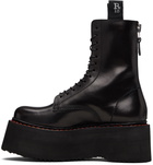 R13 Black Double Stack Boots