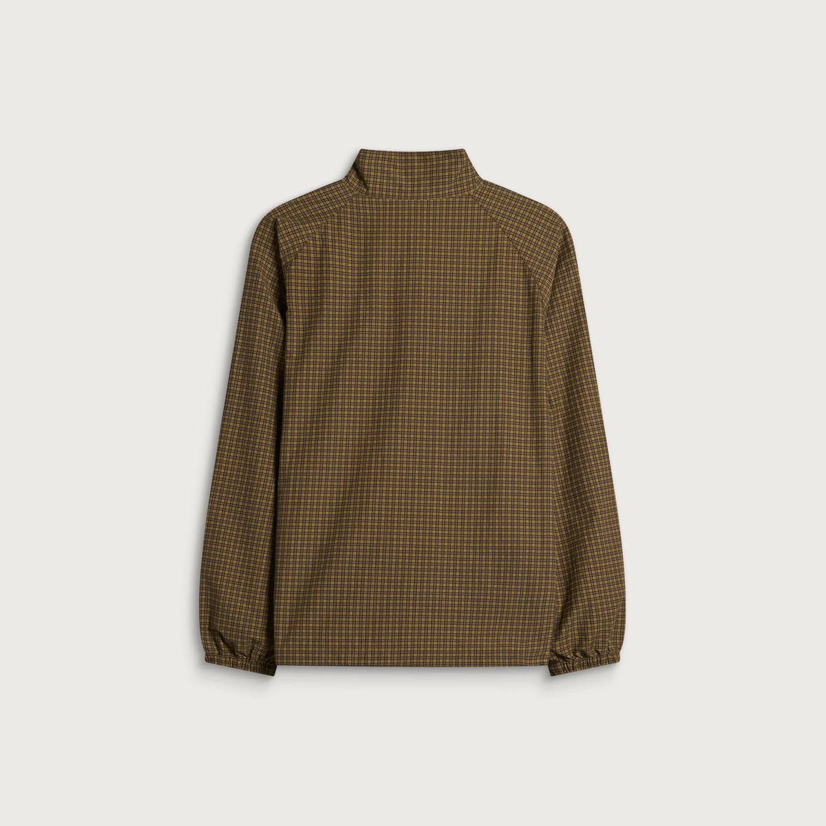 Gramicci Mini Check Nylon Jacket in Brown Check