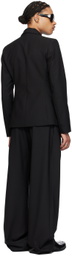 Aaron Esh Black Wrap Blazer