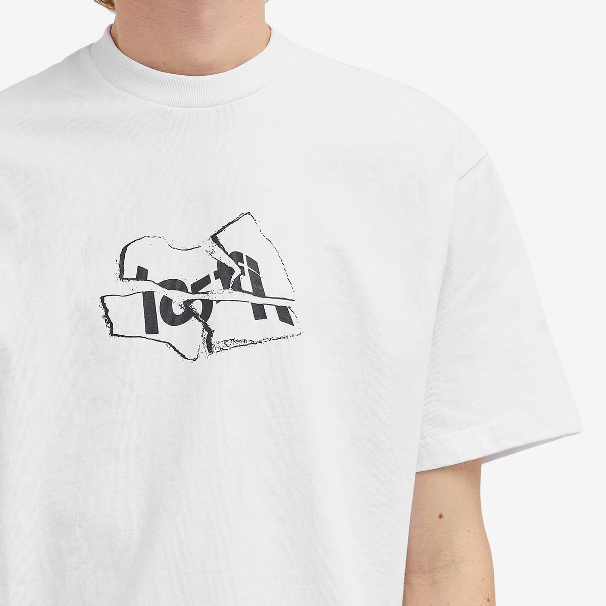 Lo-Fi Men's Broken Logo T-Shirt in Black