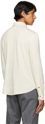 Brunello Cucinelli Off-White Cashmere & Silk Shirt