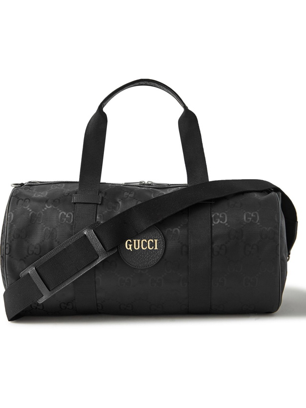 Photo: GUCCI - Off the Grid Leather-Trimmed Monogrammed ECONYL Duffle Bag