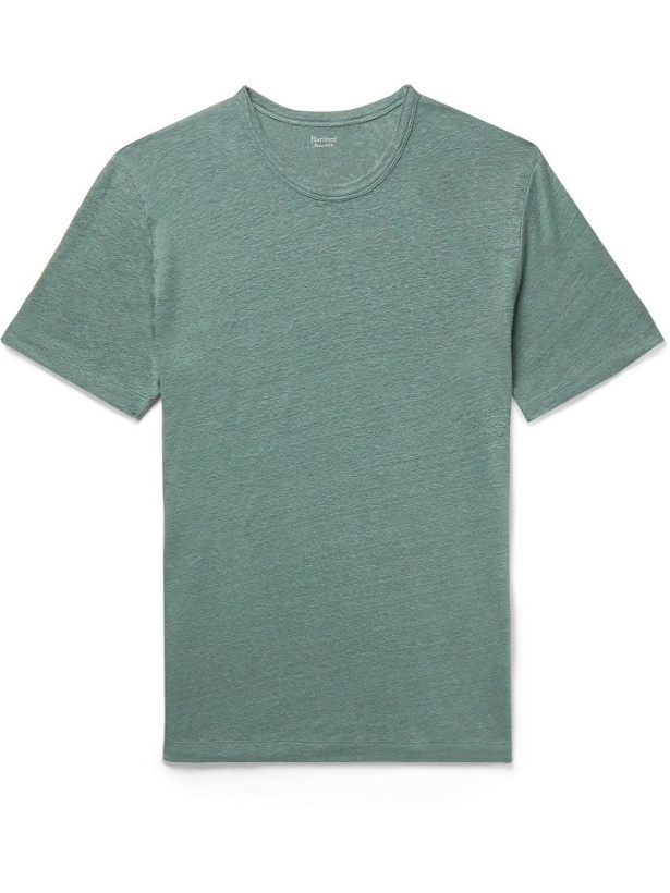 Photo: Hartford - Slub Linen T-Shirt - Green