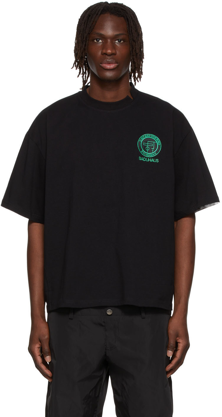 SPENCER BADU Black Baduhaus Crest T-Shirt Spencer Badu