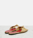 Valentino Garavani Annet metallic leather slides