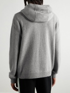 Casablanca - Cashmere and Wool-Blend Zip-Up Hoodie - Gray