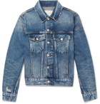 Sandro - Slim-Fit Distressed Denim Jacket - Men - Blue