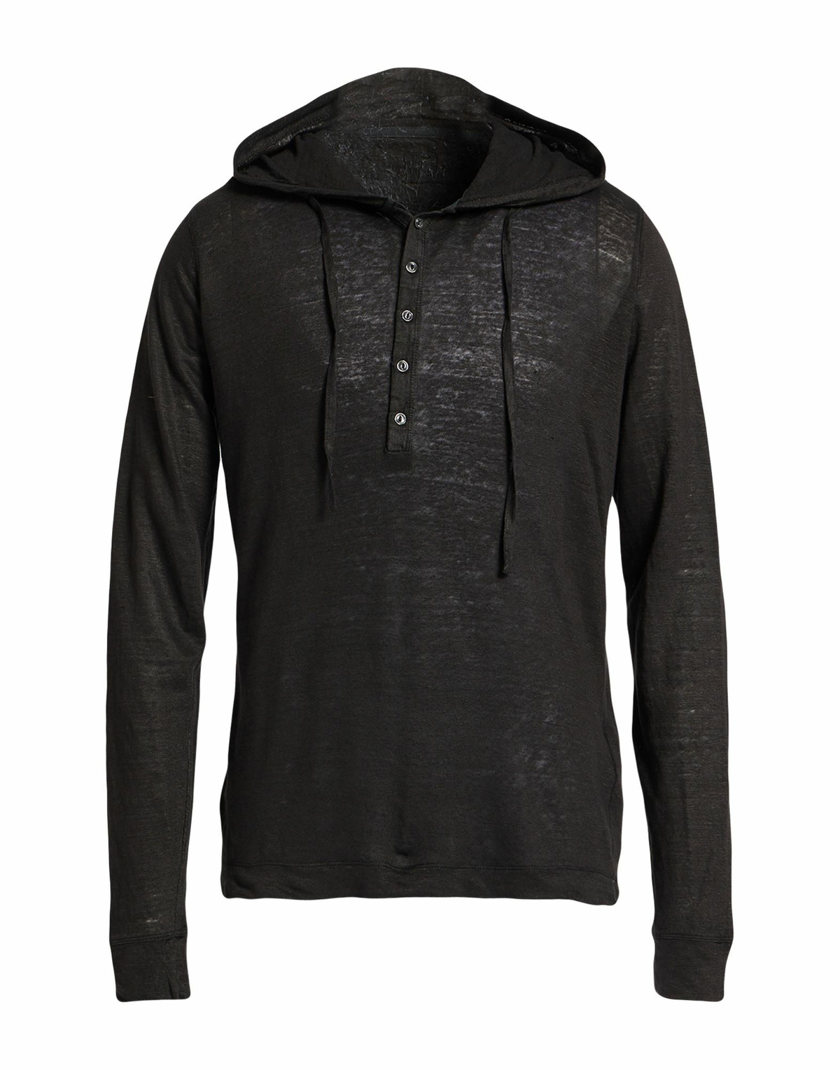 120% Lino Mens T-shirt in Black