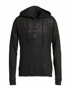 120% Lino Mens T-shirt in Black