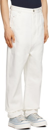 AMI Alexandre Mattiussi White Alex Jeans