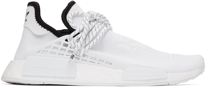 Photo: adidas x Humanrace by Pharrell Williams White HU NMD Low-Top Sneakers