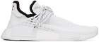 adidas x Humanrace by Pharrell Williams White HU NMD Low-Top Sneakers