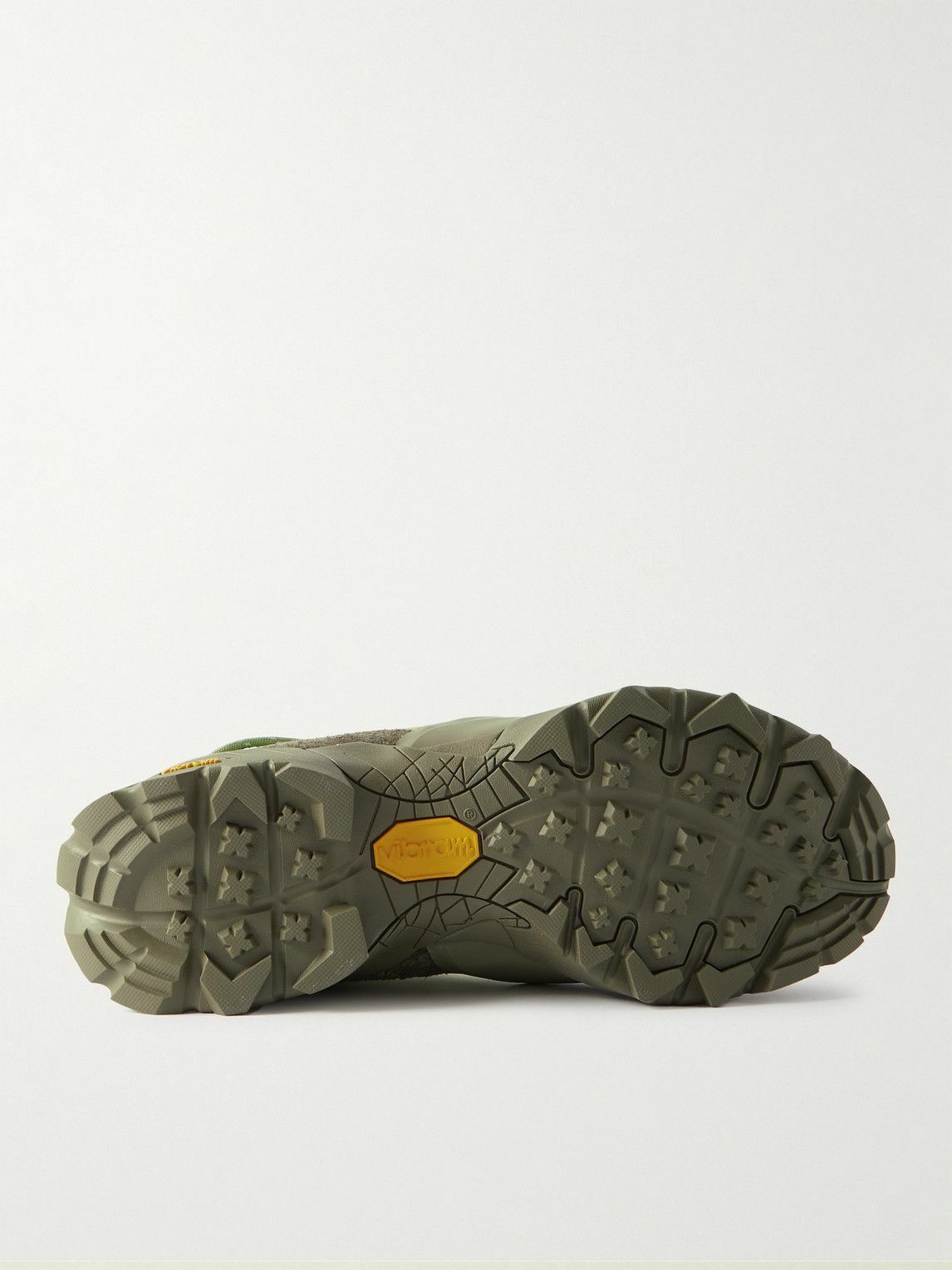 ROA - Rubber and Suede-Trimmed Canvas Hiking Boots - Green