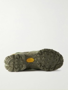 ROA - Rubber and Suede-Trimmed Canvas Hiking Boots - Green
