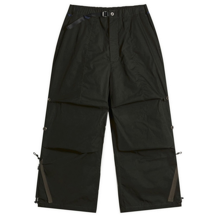 Photo: Poliquant Men's Changing Length Wide Zip Up Tucked Trousers in Black