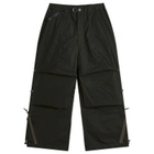 Poliquant Men's Changing Length Wide Zip Up Tucked Trousers in Black
