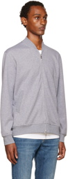 Brunello Cucinelli Gray Zip Sweatshirt