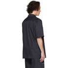 Han Kjobenhavn Navy Striped Boxy Shirt