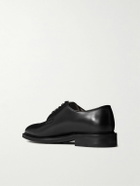 MORJAS - The Plain Toe Leather Derby Shoes - Black