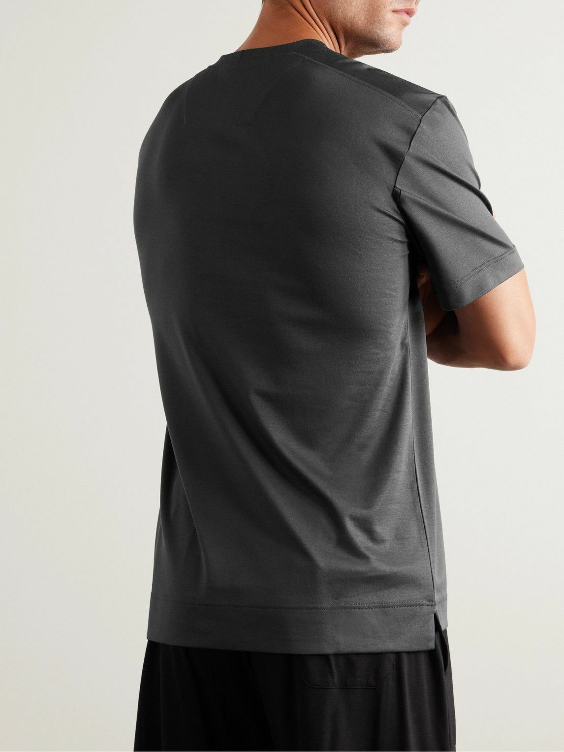 Zimmerli - Cotton and Modal-Blend Pyjama T-Shirt - Gray
