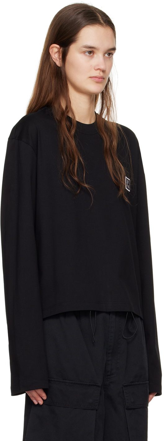 Wooyoungmi Black Patch Long Sleeve T-Shirt
