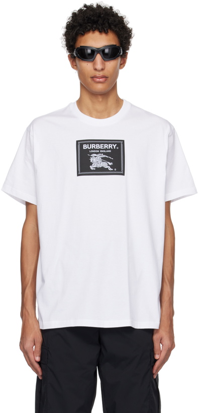 Photo: Burberry White Prorsum Label T-Shirt
