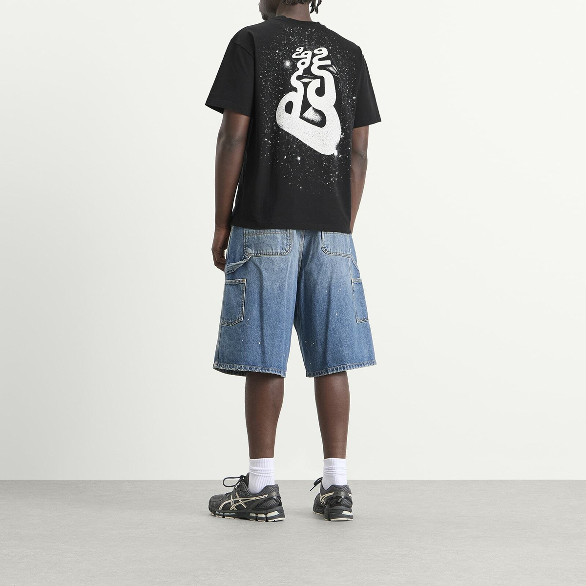 No Problemo Men's Space Block SS T-Shirt in Black