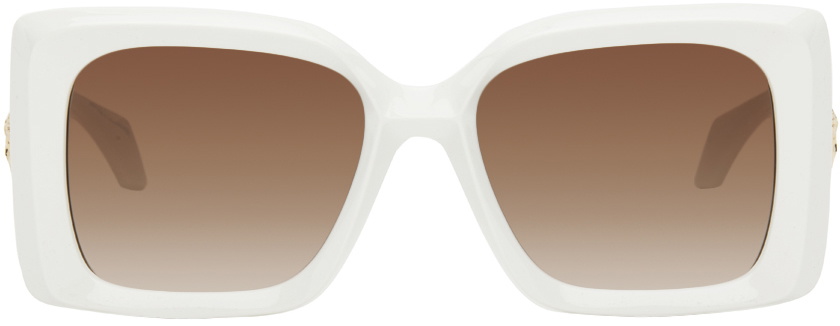 Versace White Maxi Medusa Plaque Sunglasses Versace display picture 1