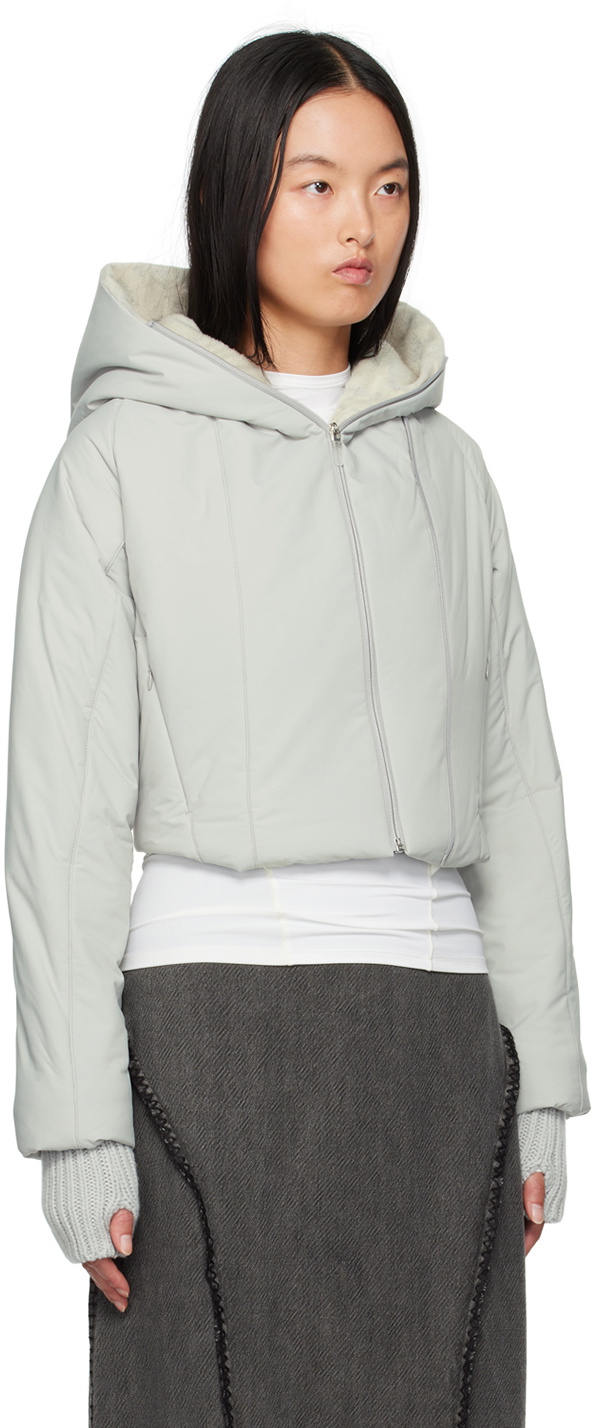 Hyein Seo Padded Jacket へインソ ジャケット HYEIN SEO Gray Padded Jacket Hyein Seo