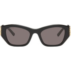 Balenciaga Black BB Square Sunglasses