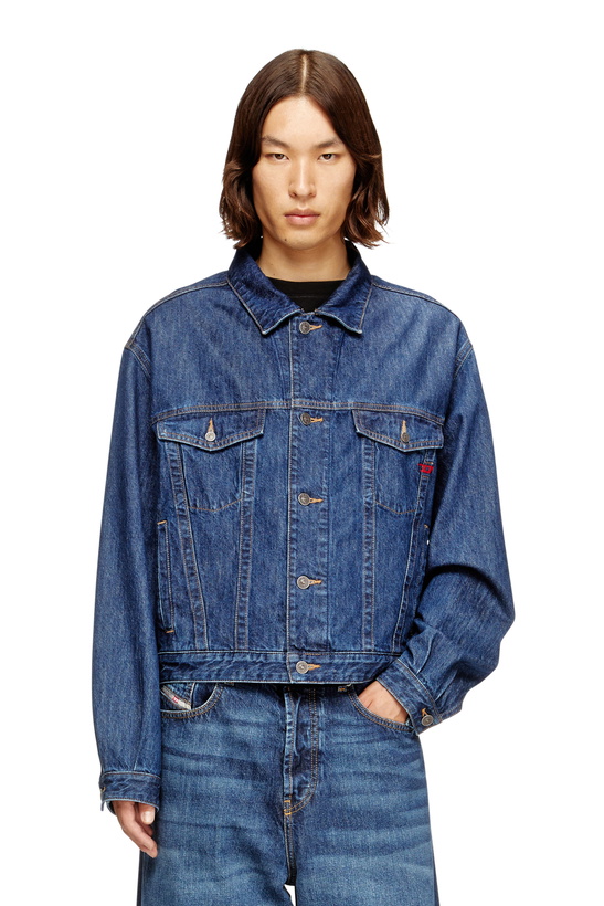 Photo: Diesel Trucker jacket in DNA denim - Denim Jackets - Unisex - Blue