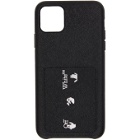 Off-White Black Saffiano Logo iPhone 11 Pro Max Case