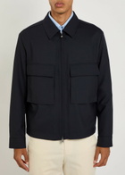 Boss Wool Overshirt Navy