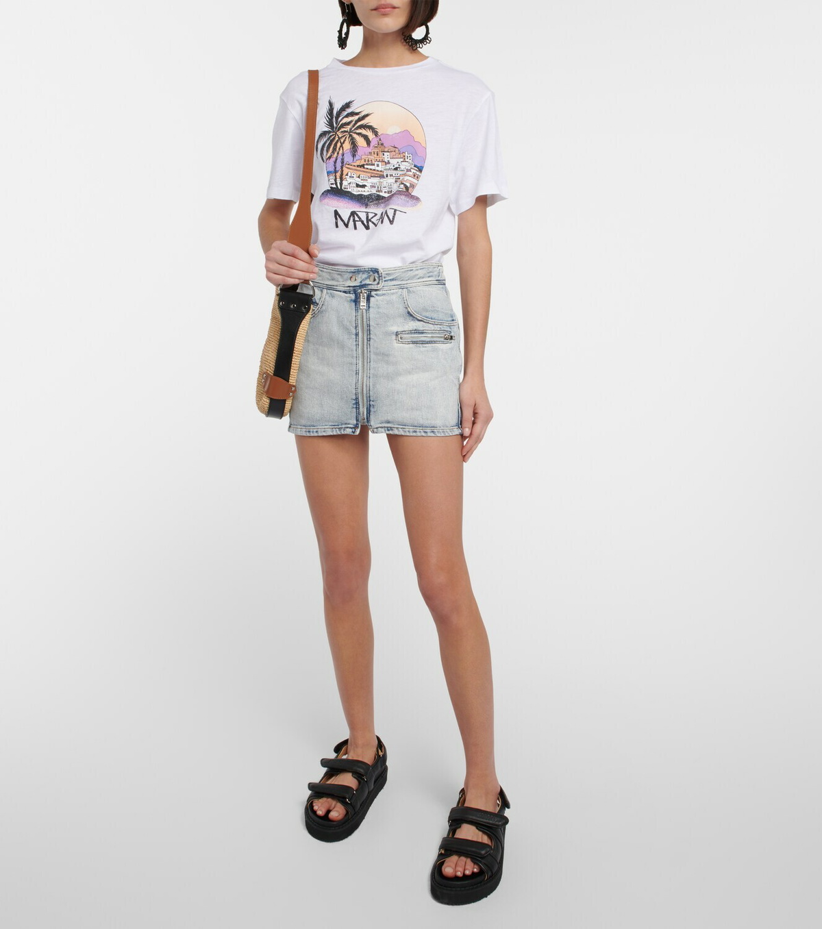 Marant Etoile Zewel logo cotton T-shirt
