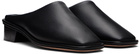 Lauren Manoogian Black Square Mule Loafers