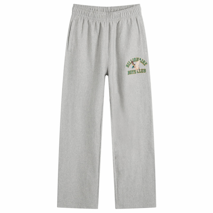Photo: Billionaire Boys Club Men's Duck Varsity Wide Leg Sweatpants in Heather Grey