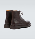 Brunello Cucinelli Leather lace-up boots