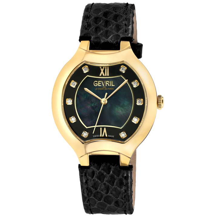 Photo: Gevril Lugano Mother of Pearl Dial Ladies Watch 11027