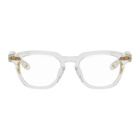 Dita Transparent and Gold Lineus Glasses