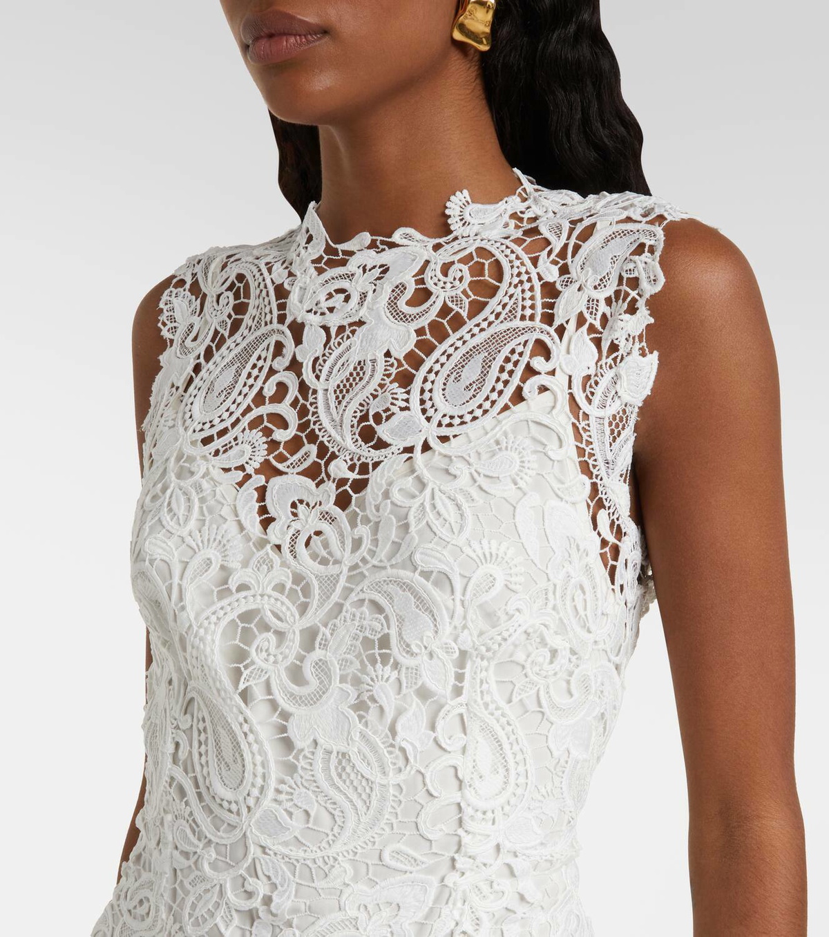 Monique Lhuillier Lace midi dress
