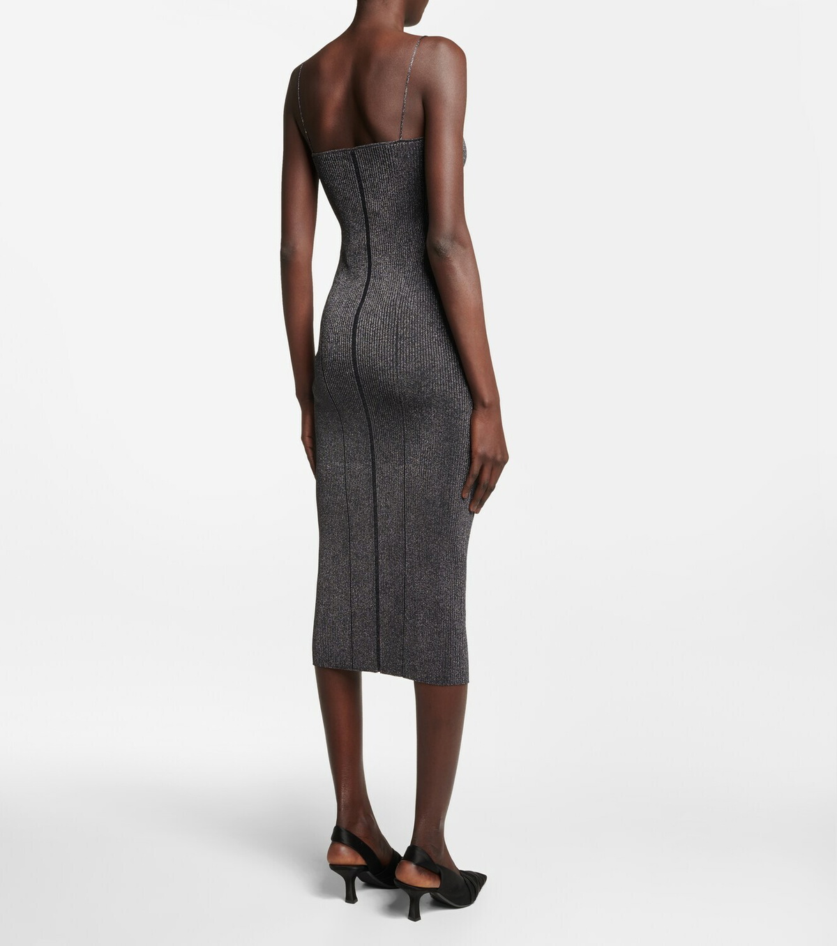pilar midi dress Momoni Midi Silk Dress With Floral Print