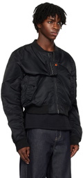 Marina Yee Black Customized Fold Bomber Jacket