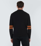 Zegna Striped appliqué wool sweater