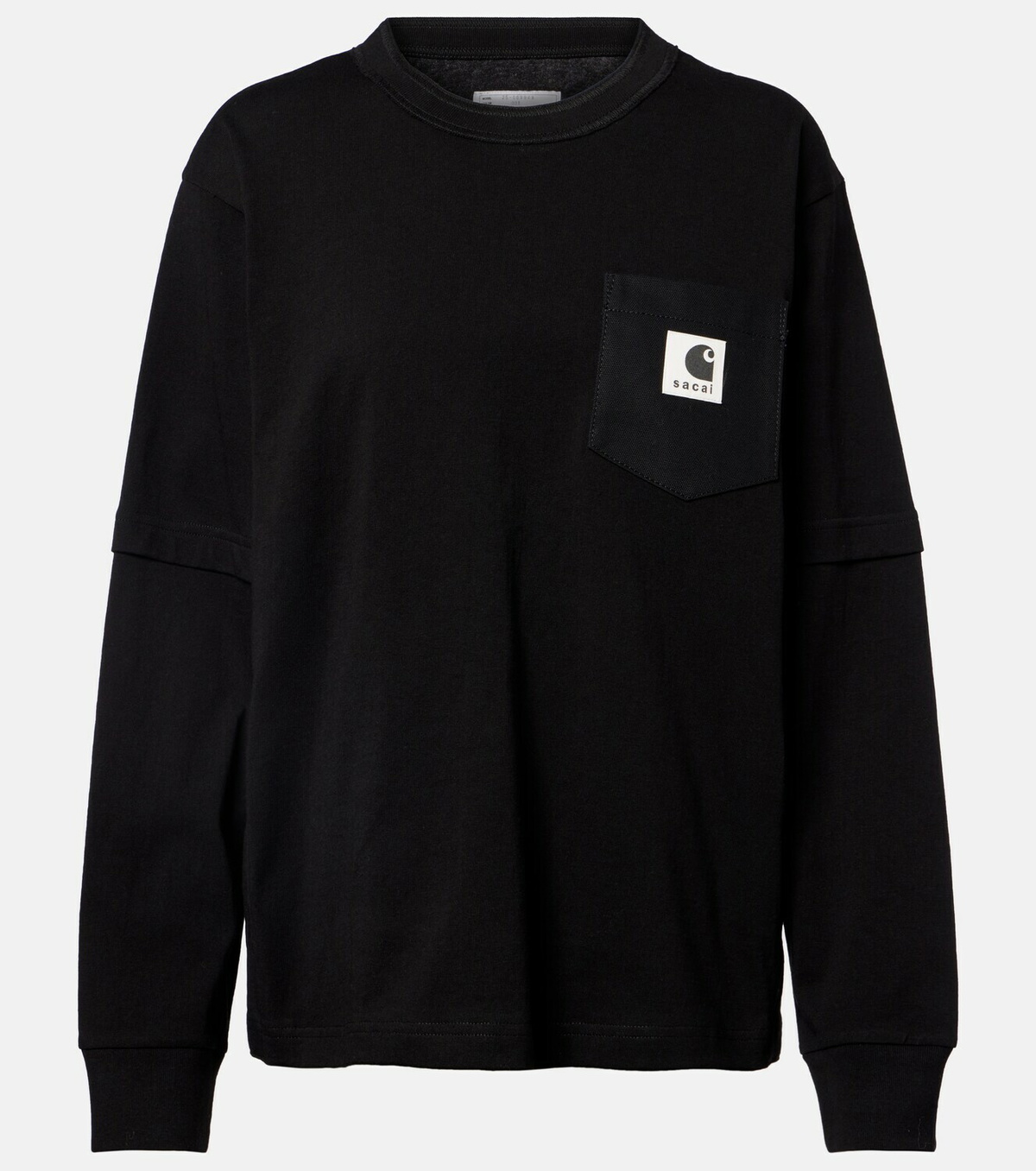 Sacai x Carhartt cotton jersey sweatshirt