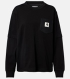 Sacai x Carhartt cotton jersey sweatshirt