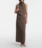 Khaite Winton crêpe maxi skirt