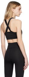 Lacoste Black Criss-Cross Sport Bra