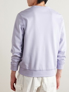 Polo Ralph Lauren - Logo-Embroidered Cotton-Blend Sweater - Purple